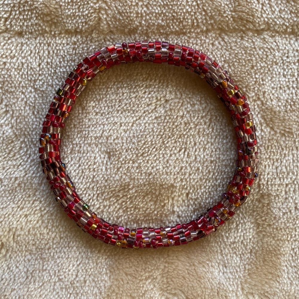 Red Beaded Bracelet